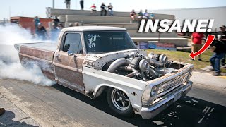 1969 Ford Pickup with MASSIVE Twin Turbo Big Block setup (Uncle Jessie) by 1320video 79,383 views 10 days ago 13 minutes