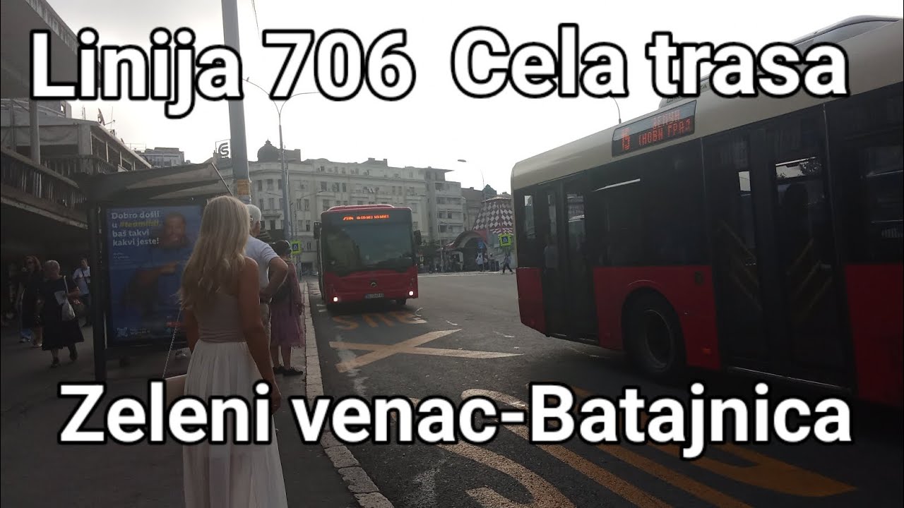 Linija 706:Zeleni venac-Batajnica (Cela trasa)