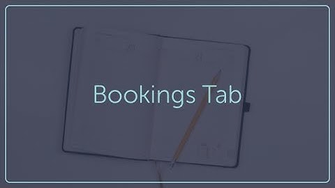 Tripleseat University - Bookings Tab (Level 1)