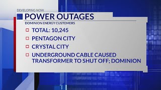 Thousands of customers in Arlington without power
