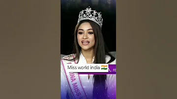 MW INDIA 2025 Missworld Missworld2025 Missindia 