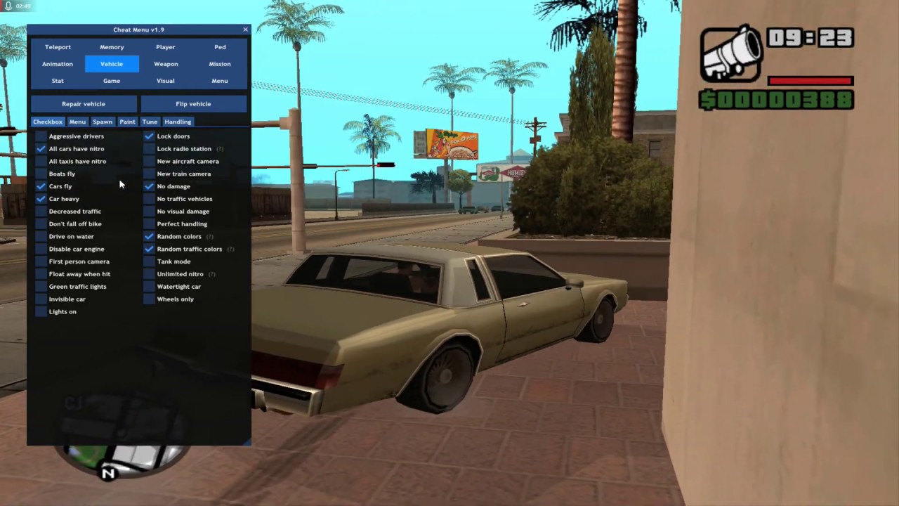 Download Cheat Menu v1.6 - GTA SA / Grand Theft Auto: San Andreas