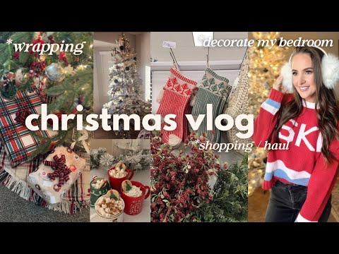 GETTING INTO THE CHRISTMAS SPIRIT Shopping Haul Decorating Wrapping