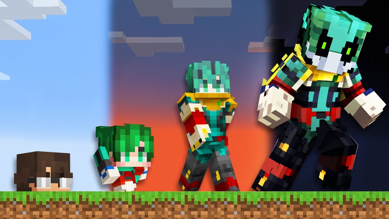 Превращаем Деку в БОГА в игре «Моя геройская академия» в Minecraft