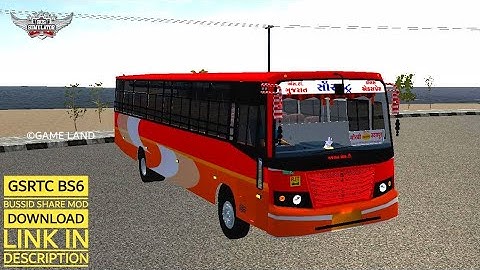 Bussid _ Gsrtc bs6 bus mod for bus simulator Indonesia _bussid bus mod