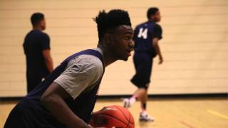 Jaylen Brown describes his flat-top hairstyle