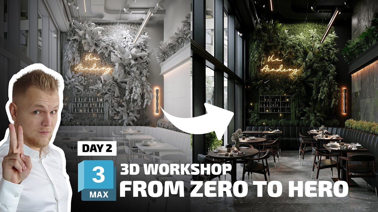 From Zero To Hero - Interior Rendering [3D WORKSHOP - DAY 2/2] - YouTube