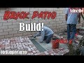 How to Build a Brick Patio Basket Weave Pattern DIY Part 2