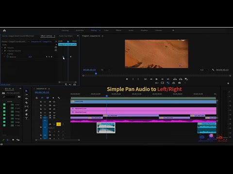 [Simple Pan Audio, Left to Right using Keyframes.]