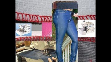 Set Front Rise|Front Riser with 5 Thread Overlock|Juki Overlock Sewing Machine|Denim sewing|Design|