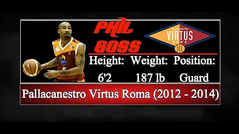Phil Goss - Virtus Roma Highlights