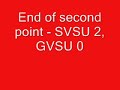 Grand Valley State @ Saginaw Valley State - Point 2 and 3 - Battle of the Valleys