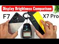 POCO F7 vs POCO X7 Pro Display Brightness Comparison 🚀🚀🔥🔥🔥