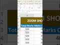 Zoom Shortcut Key In Excel #short #shorts #shortsvideo #shortvideo #youtubeshorts #youtube #ytshorts