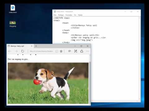 Lær WEB programering - 01 HTML Intro