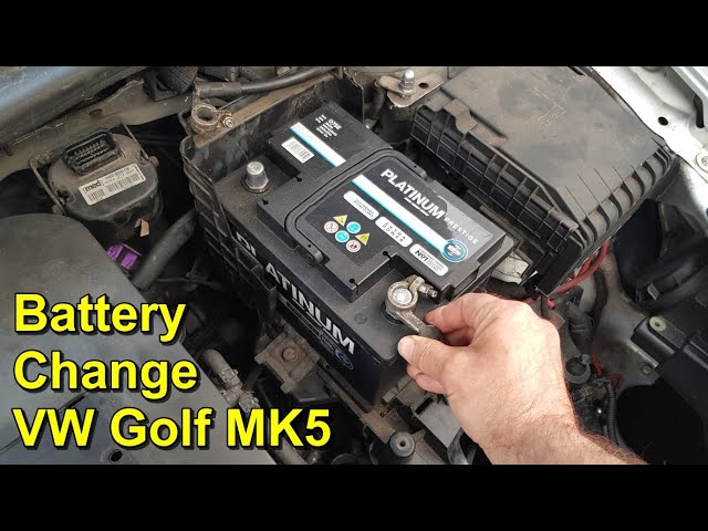 Car Battery Change - Volkswagen Golf Mark 5 