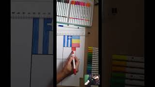 Drawing Poland’s Flag 🇵🇱 with Markers 🎨 ASMR #Shorts