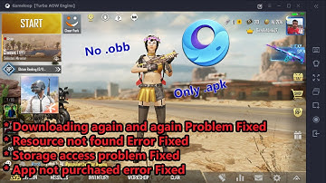How to install PUBG in Gameloop Emulator using only apk (No obb)