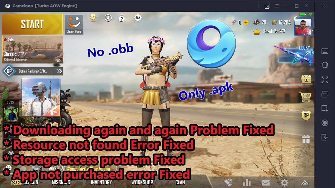 How To Install Pubg In Gameloop Emulator Using Only Apk No Obb Youtube