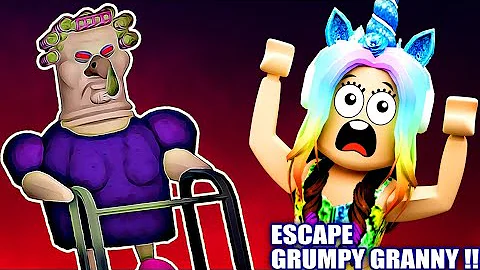 GRUMPY GRAN! (SCARY OBBY) Roblox Gameplay Walkthrough HARD Mode - First Place No Death [4K]