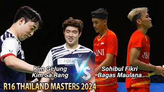 Sohibul Fikri/Bagas Maulana vs Kim Gi Jung/Kim Sa Rang || R16 Thailand Masters 2024