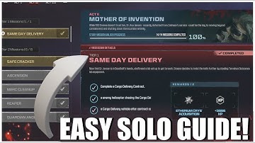SUPER EASY SOLO GUIDE "SAME DAY DELIVERY" ACT 2 MISSION! MW3 Zombies