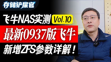 最新0937版飞牛，新增ZFS参数详解！含实测数据！