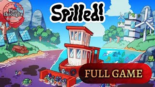 Spilled! Relaxing while cleaning a river of oil and rubbish | FULL GAME | No commentary screenshot 5