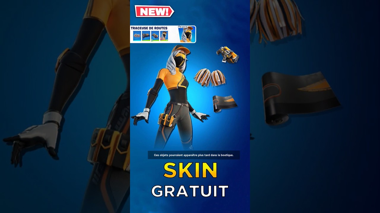 Le skin "TRACEUSE DE ROUTES" est GRATUIT sur FORTNITE