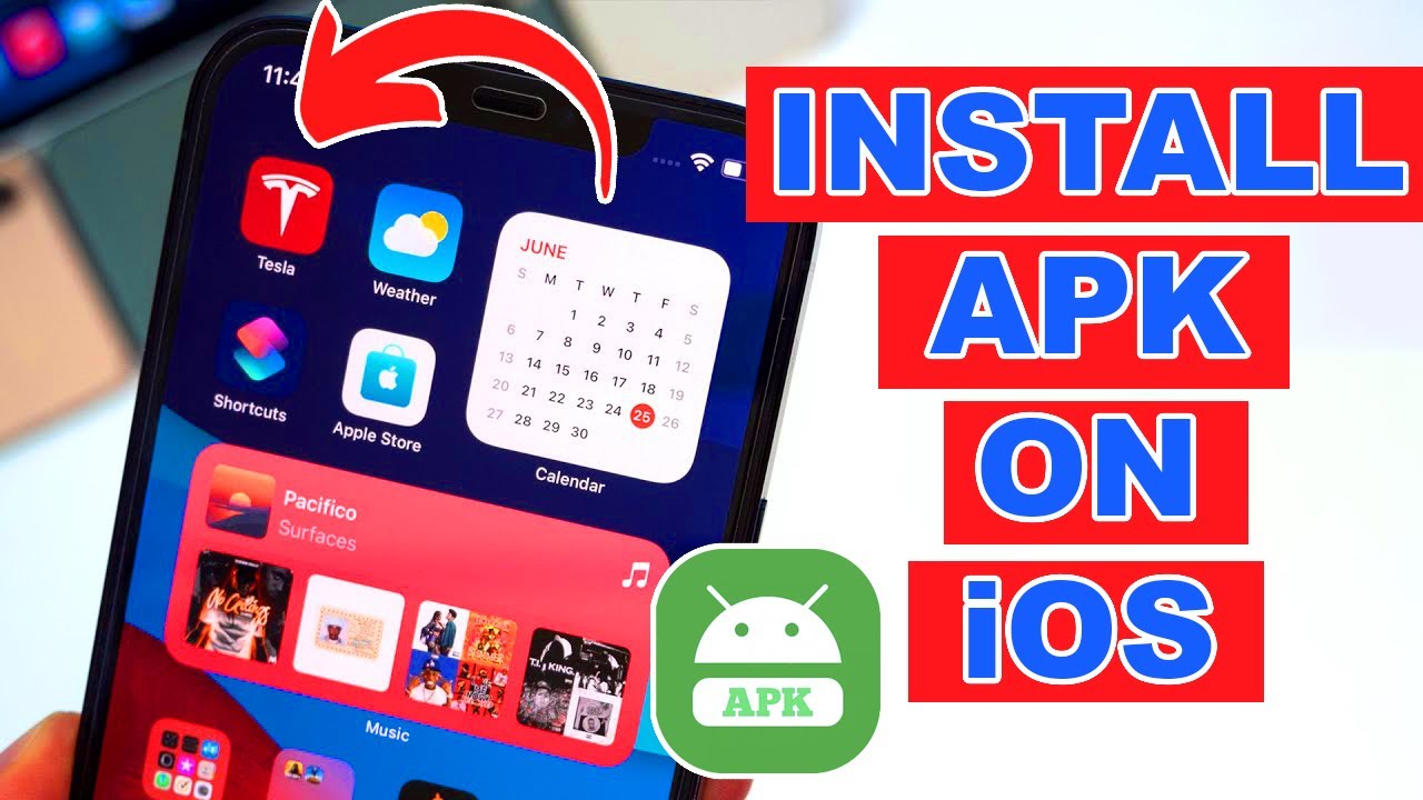 Can I install an APK in iPhone?