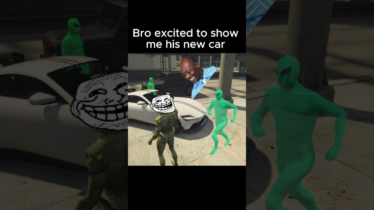 Bro excited to show me his car😭💀💀