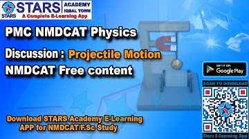 Projectile Motion Chapter MCQS For PMC NMDCAT Preparation by #starsacademy