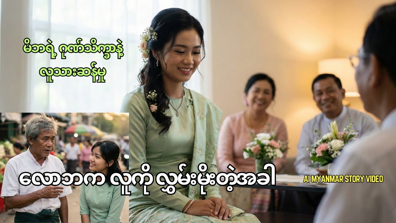 မိဘရဲ့ ဂုဏ်သိက္ခာနဲ့ လူသားဆန်မှု  လောဘက လူကို လွှမ်းမိုးတဲ့အခါ  | Myanmar AI Story Video