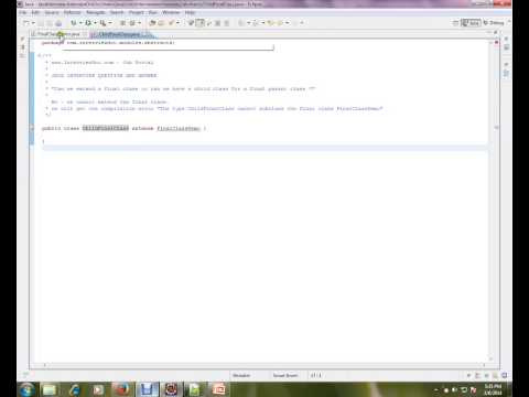 Final Class in Java