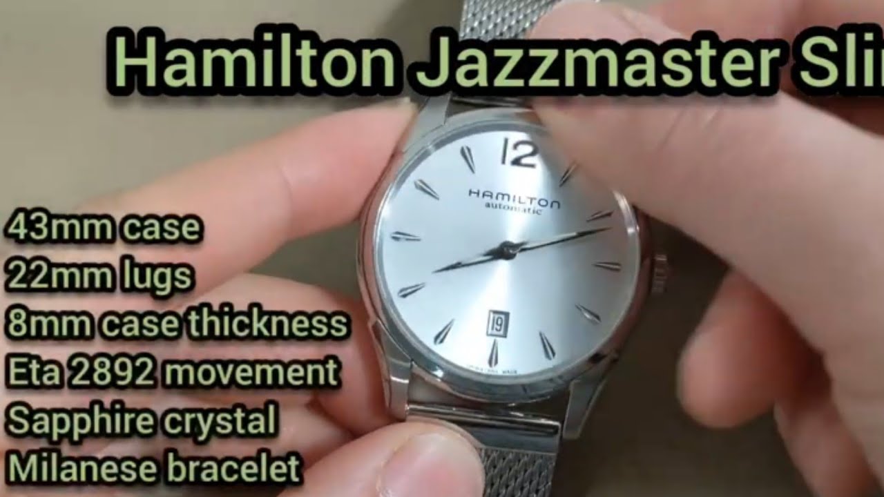 Xship.vn: HAMILTON Men's Jazzmaster Slim Watch H38615555 - YouTube