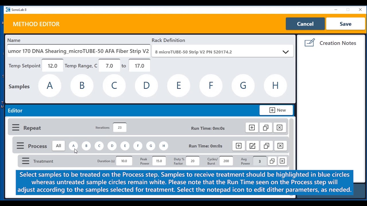 ME220 Pulsing Method Creation