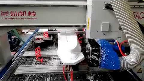 4 axis cnc router processing 3d foam boat ship mold