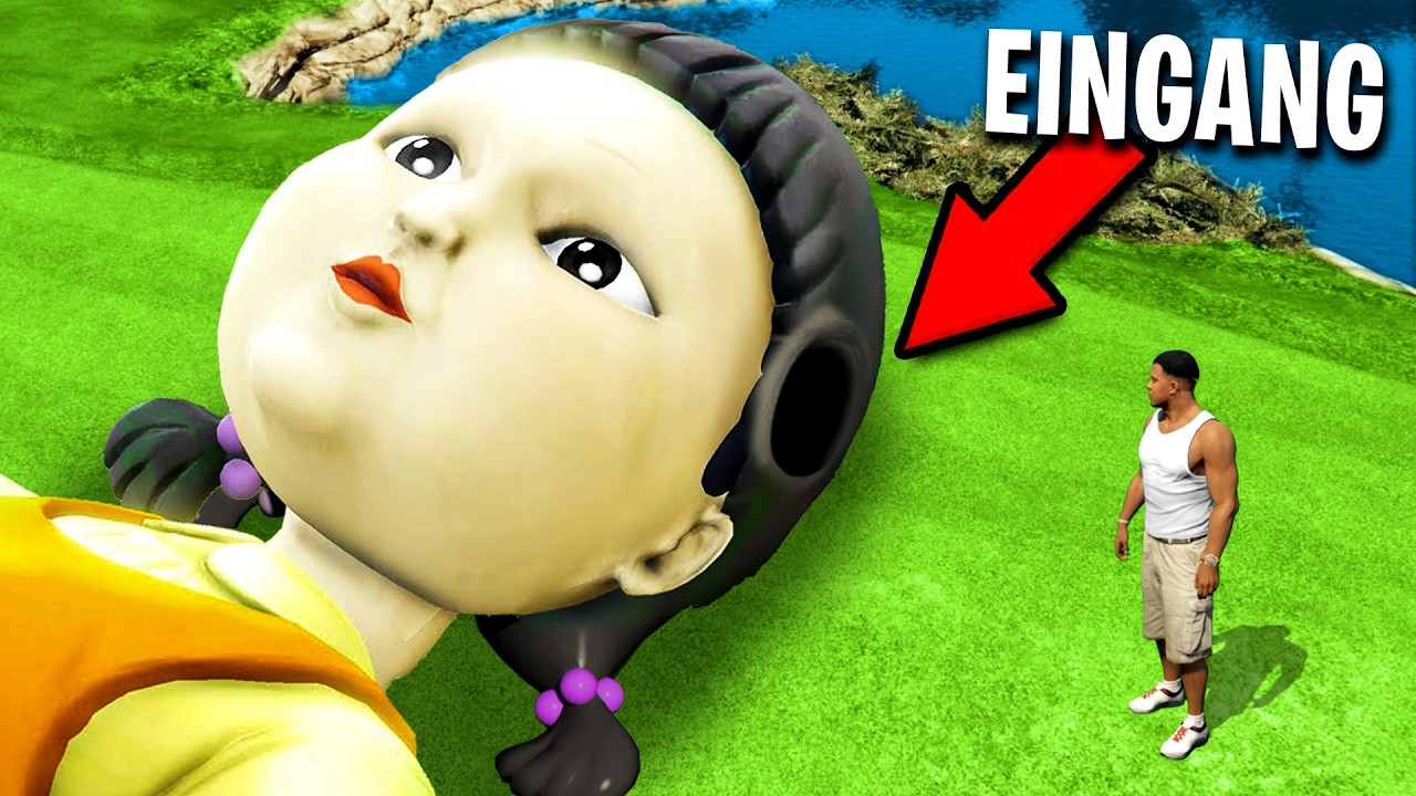 Was ist im KOPF der SQUID GAME PUPPE drin in GTA 5?!👁️😈