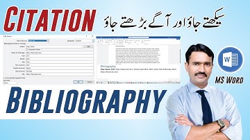Adding Citations & Bibliography in MS Word || Reference Tab Command Citation in MS Word