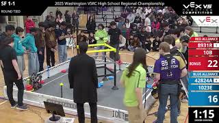 Washington Regionals : Division 1 - SF #1-1 - 8931R & 10B vs 42824A & 1023E - Auton + Driver