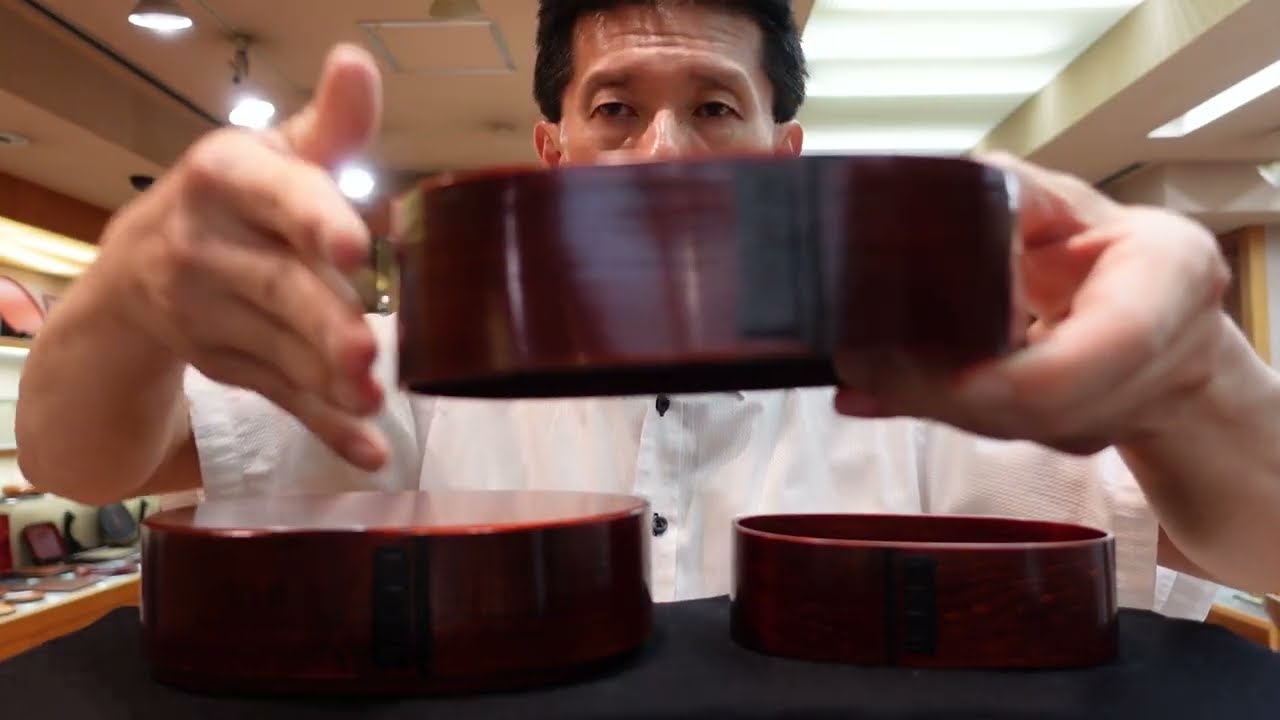 An Explanation of Kiso Lacquerware Wooden Bento Boxes - YouTube