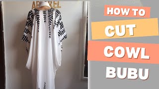 How to cut cowl bubu gown screenshot 5