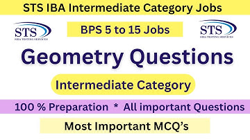 Geometry Questions | BPS 5 to 15 Intermediate Category Test Preparation | Most important questions