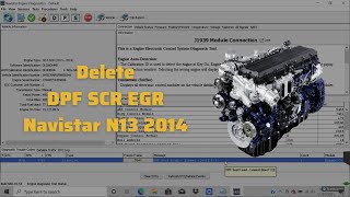 Delete DPF SCR EGR Navistar N13 (2013-2014)