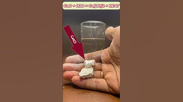 Exothermic reaction | CaO + Water | #Class9&10 | Fun experiment🔥🔥🔥🔥
