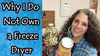 Freeze Drying VS Dehydrating