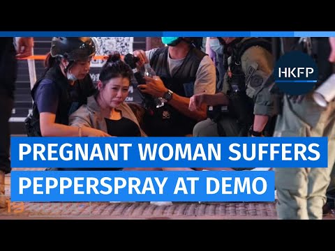 Pregnant woman suffers pepperspray at Mong Kok demo as Hong Kong riot police disperse protesters