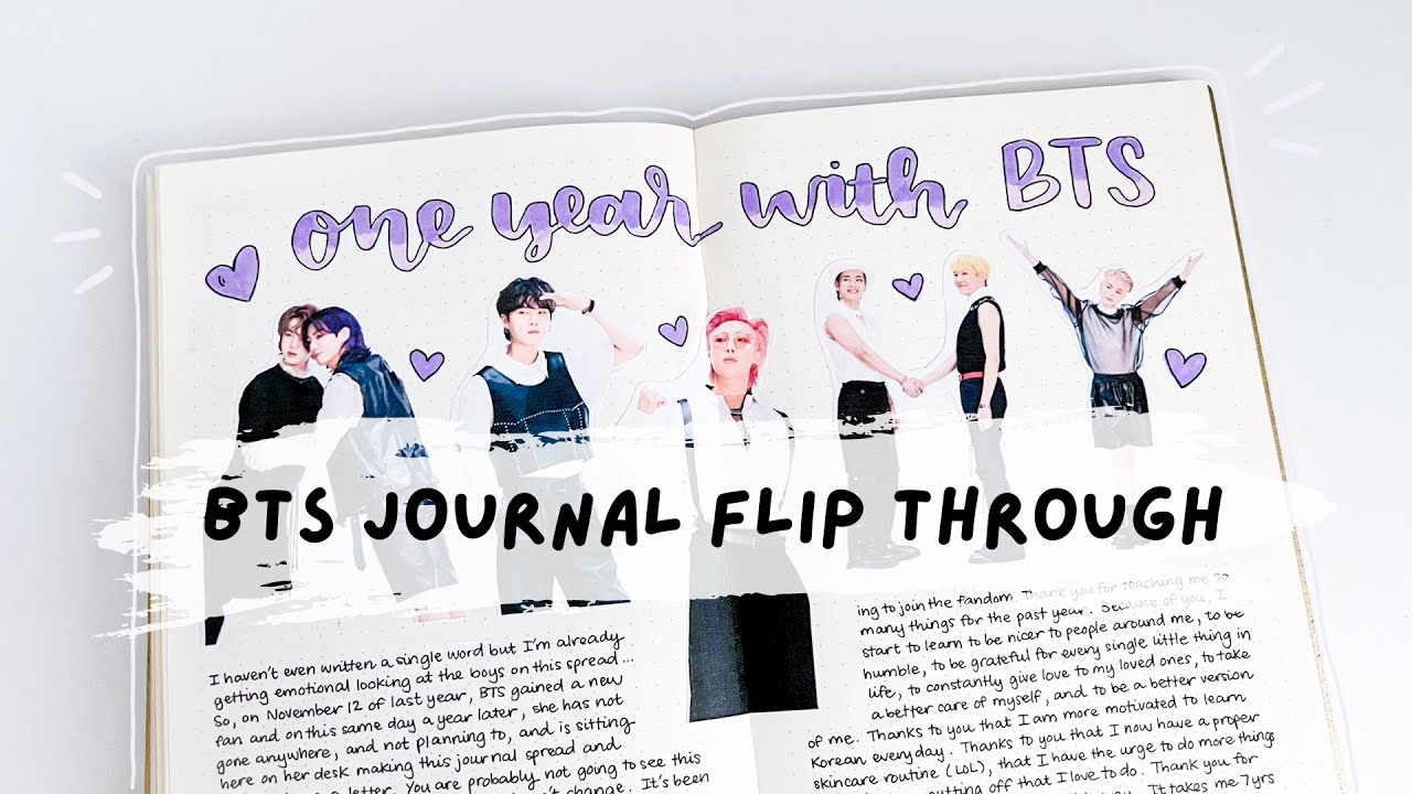 10+ Bts Journal Ideas Using Bts Deco Kit | Asmr Journal With Me - Youtube