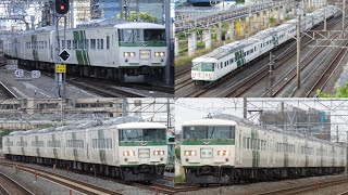 【185系B6編成にて運転】あしかが大藤まつり号&回送　走行シーン集