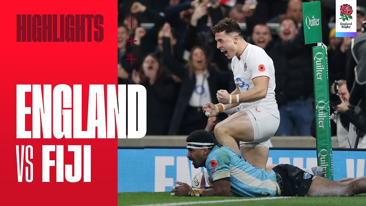 Highlights: England v Fiji | 2025 Quilter Nations Series - YouTube